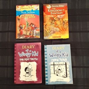 Lot of 4 Children books, Diary of Wimpy Kid,